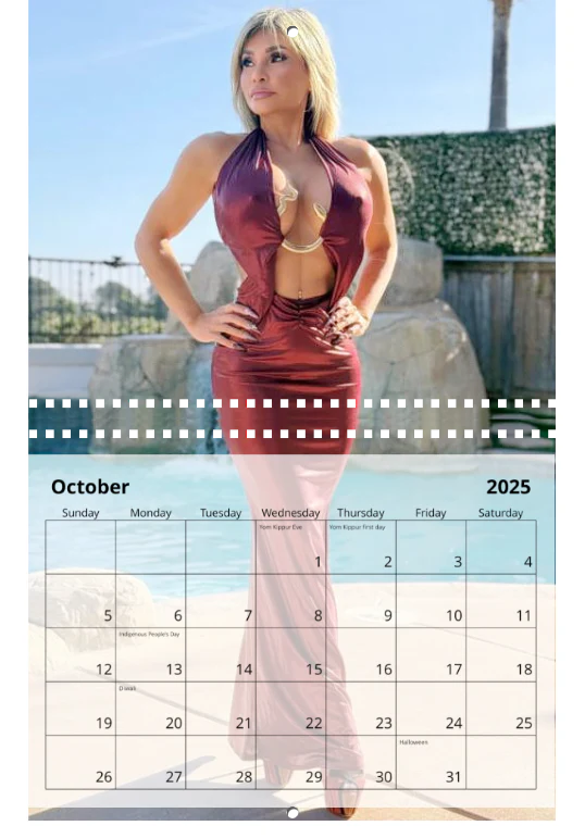 Connie's Standard Size "2025 Kitchen Calendar 😂" LIMITED Signed Collectors 12 Page Wall Calendar, (11" Wide and 17" Tall/Open) with middle binding - Image 11