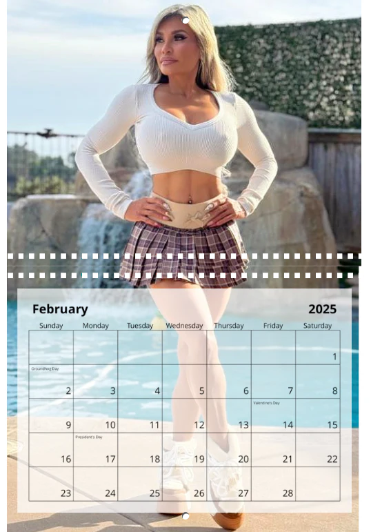 Connie's Standard Size "2025 Kitchen Calendar 😂" LIMITED Signed Collectors 12 Page Wall Calendar, (11" Wide and 17" Tall/Open) with middle binding - Image 3