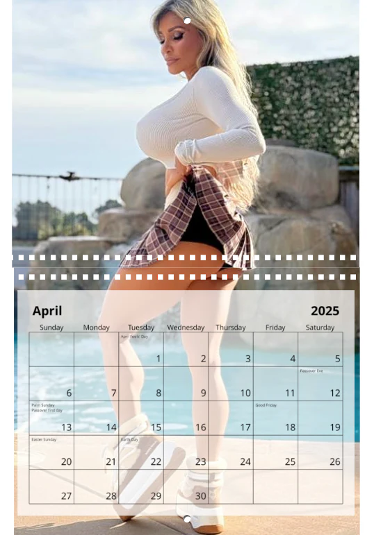 Connie's Standard Size "2025 Kitchen Calendar 😂" LIMITED Signed Collectors 12 Page Wall Calendar, (11" Wide and 17" Tall/Open) with middle binding - Image 5