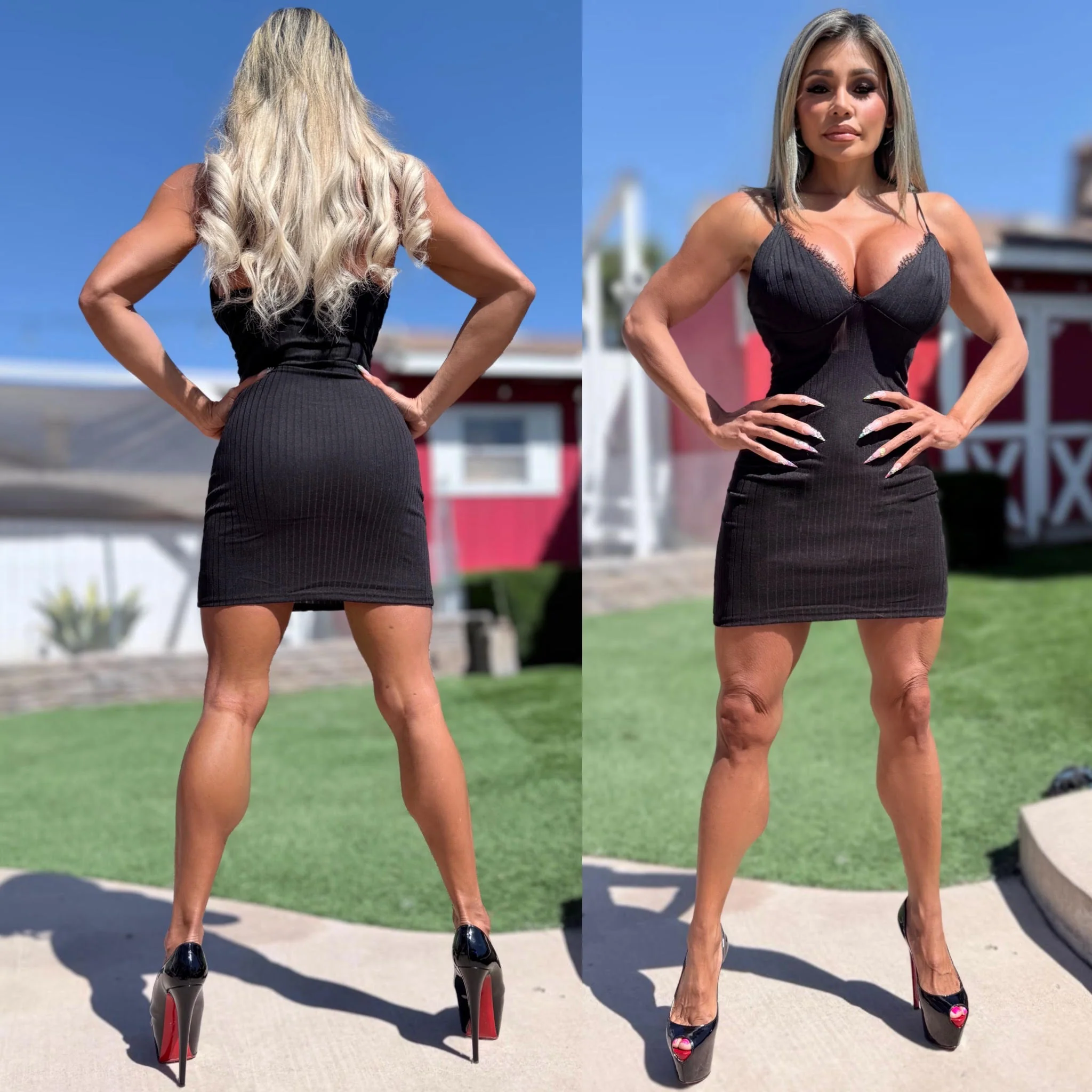 Connie's ๐$33.95๐ "SIMPLE SEXY WHITE Spaghetti Strap LACE CHEST STRETCH FIT MINI" BIG RIBBED, Stretch Fit, Double Fabric on the chest only - Image 3