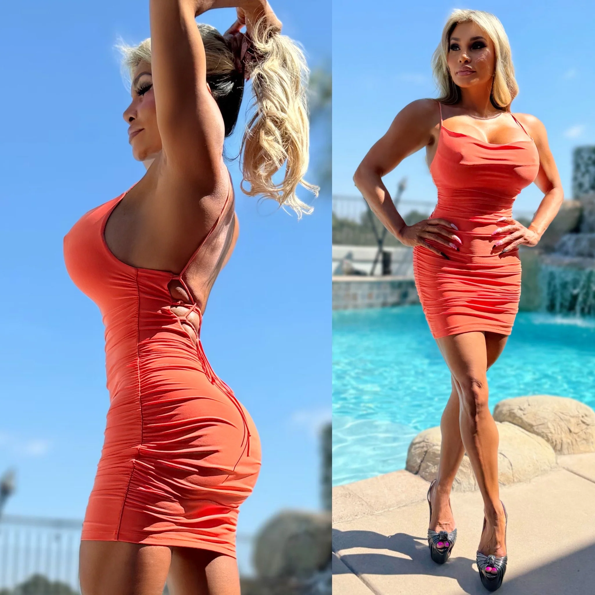 Connie's **LIMITED** "ORANGE CRUSH 🧡 MINI" with an adjustable Corset back, Slouch Chest and adjustable Corset back … Made in the USA - Image 2
