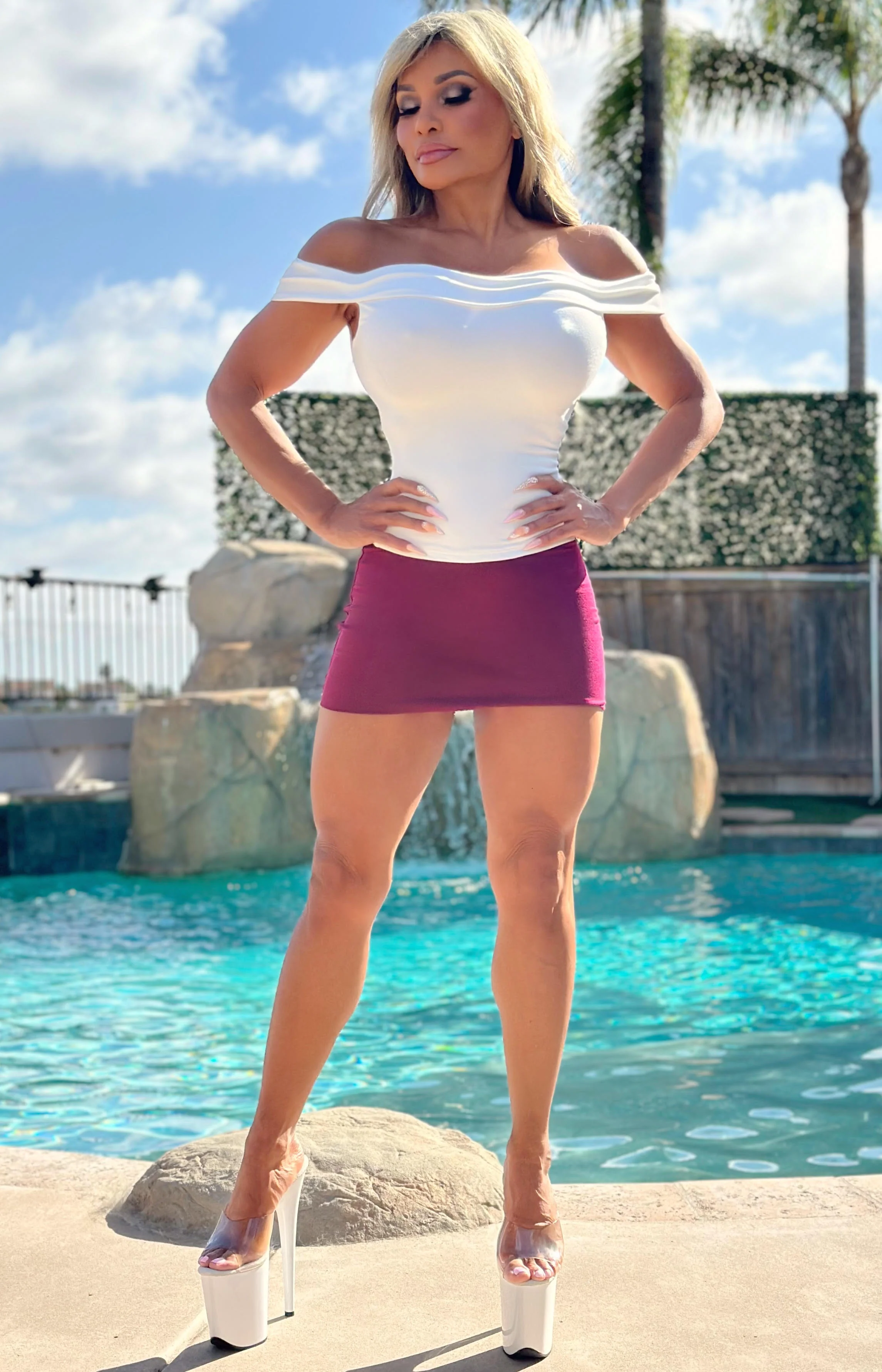 Connie's, Top Shelf SKIRT 🍸, EXTRA SMOOTH WINE 🍷🍷🍷 MICRO MINI SKIRT ... Made in USA 💯 - Image 5